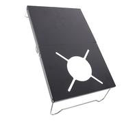 JOINPAYA tavolo pieghevole griglia accessori da campeggio tavolo da picnic Compatto graticola per barbecue tavolo da campeggio all'aperto piccolo tavolo portatile Acciaio inossidabile Nero