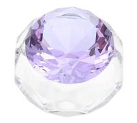 JOINPAYA Tazza Trasparente per Unghie Crystal Nail Art con Coperchio Contenitore Liquido per Manicure Design Ottagonale Resistente e Facile da Pulire per Polveri e Decorazioni