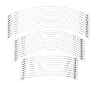 JOINPAYA Terminale da Pesca Anti-Morso in Filo d'Acciaio 60 Pezzi con Girelle da Pesca per Impieghi Gravosi per Acqua Salata e Dolci Acque Set da 15/20/25 CM e Viaggi