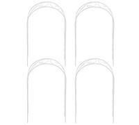 JOINPAYA Traliccio in Ferro Bianco 4 Pezzi per Piante in Vaso, Supporto Leggero per Viti Design Vintage Europeo Elegante, per Piante da Interno e Giardino