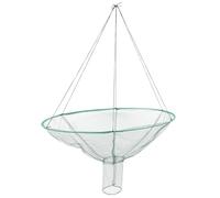 JOINPAYA Trappola da Pesca Pieghevole in Rete Bianca 80 CM Rete da Pesca per Gamberetti Granchi e Aragoste Portatili per Attività All’Aperto