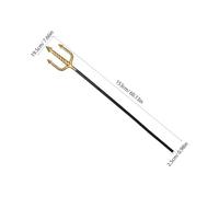 JOINPAYA Tridente di Plastica per Halloween 4 Sezioni Nero Accessorio Tridente da Diavolo per Cosplay e Feste in Maschera Oggetto di Scena Leggero per Costume e Spettacoli Tematici