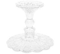 JOINPAYA Vassoio Espositore per Dessert e Snack Piedini Vintage in Vetro per Cucina, Ufficio e Decorazioni Domestiche