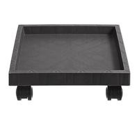JOINPAYA Vassoio per fioriere rulli Stand per Piante Indoor Vassoio di Piante quadrate pianta da Piatti pentola fioriera da Esterno sottovaso Quadrato Vaso di Fiori interasse pianta Grigio