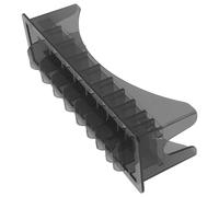 JOINPAYA Vassoio per Stazione di Taglio in Plastica Nera, Custodia per Tagliacapelli Scatola Porta Pettini Multi Slot, Accessorio Treccia Chioma per Uso Professionale