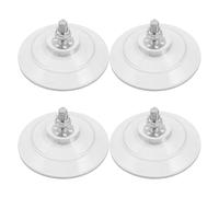 JOINPAYA Ventose con Vite Trasparenti in Pvc 85 Mm M8 Set 4 Pezzi per Piastrelle Vetro e Finestre Supporto a Gancio Resistente per Bagno Cucina e Organizzazione Casa