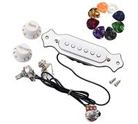 JOINSI 1 set precablato 6 corde sigari box chitarra pickup soundhole cablaggio con plettri, volume e tono per chitarra elettrica