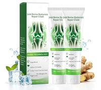 Joint Cream, Acid Joint Cream con estratto turmerico, acido ialuronico, sollievo per schiena, collo, mani, ginocchia, verde, 2 x 50 g