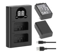 Joiry 2X EN-EL25 batteria di ricambio compatibile con Nikon Z50, Z 50, Z FC, Smart LCD Display Dual USB Caricabatterie per Nikon ENEL25/EN-EL25a/4241 Batteria