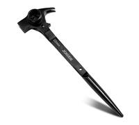 JOISIDE Chiave per Ponteggi 4 in 1 | 19 x 22 mm Chiave a Cricchetto per Radiatori Martello Estrattore di Chiodi Punzone Conico e Cricchetto Reversibile