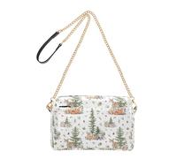 Joitme Borse a tracolla per le donne borsa del telefono cellulare della catena della cinghia di cuoio dell'unità di elaborazione borsa a tracolla della foresta creature vintage