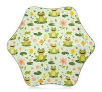 Joitme Carino Frog Verde Bambini Ombrello per Ragazze, Stick Ombrello Bambini, Bambini Stick Ombrello Upf50
