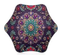 Joitme Ombrelli da pioggia Boho viola, facile da aprire e chiudere, ombrello bastone per bambini