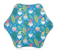 Joitme Ombrello antipioggia blu con gnomo hawaiano, protezione solare unisex