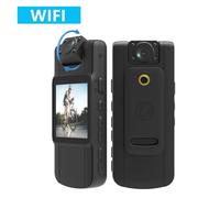 JOJIDE Bodycam, 1080p Mini Body Camera Videocamera Angolo 180 ° Obiettivo ruotabile con for conferenza di servizio di registrazione giornaliera(Without TF Card,1080P with WIFI)