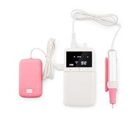 JOJIDE Lima Unghie Elettrico, Trapano for Unghie Portatile Accessori for Unghie Senza spazzole Cordless Rimuovi File di Ricarica for Batteria Levigatrice elettrica Professionale for Salone LCD(White)
