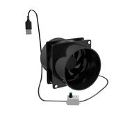 JOJIDE Ventola di aspirazione, USB regolabile a velocità di saldatura, assorbitore di fumo, aspiratore ESD per condotto di ventilazione con tubo da 1 m, per bagno, cucina, soffitto (con tubo da 1 m)