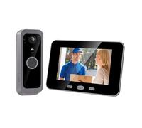 JOJIDE Video Doorbell, Campanello video digitale wireless con schermo LCD da 4 pollici, rilevamento del movimento, citofono for la sicurezza domestica, campanello.