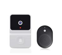 JOJIDE Video Doorbell, Campanello wireless Wi-Fi for esterni con telecamera HD, campanello di sicurezza, videocitofono con visione notturna(WHITE)