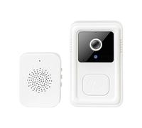 JOJIDE Video Doorbell, Campanello wireless WiFi con telecamera, videocitofono bidirezionale, campanello for casa intelligente, visione notturna(White)