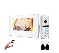 JOJIDE Video Doorbell, di videocitofono wireless for casa Villa Appartamento con videocitofono di controllo accessi con password Residencial(White White)