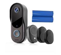JOJIDE Video Doorbell, Smart Home Campanello Videocitofono Campanello for porte Telecamera di sicurezza wireless for esterni Telecamera for campanello Visione notturna(1 Doorbellx 3 Chime)