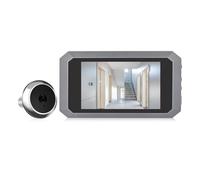 JOJIDE Video Doorbell, Telecamera digitale LCD da 3,97'' for spioncino for porta di appartamento, telecamera a infrarossi a colori 1080P da 120 gradi(Szary)
