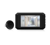 JOJIDE Video Doorbell, Telecamera digitale LCD da 3,97'' for spioncino for porta di appartamento, telecamera a infrarossi a colori 1080P da 120 gradi(Noir)