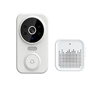 JOJIDE Video Doorbell, Tuya Smart Home Campanello for porta Campanello for campanello wireless for esterni Campanello for videocamera Citofono bidirezionale Visione notturna(White)