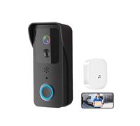 JOJIDE Video Doorbell, Videocitofono 5G 2.4G WiFi 1080P Smart Outdoor Wireless Interfono Telecamera Wireless Impermeabile(Black Kit)