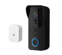 JOJIDE Video Doorbell, Videocitofono con campanello WIFI 2MP 1080P 5G, videocitofono, spioncino(Noir)