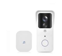 JOJIDE Video Doorbell, Videocitofono con campanello WIFI 2MP 1080P 5G, videocitofono, spioncino(White)