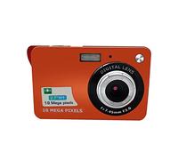 JOJIDE Vlog Camera, Mini fotocamera digitale for la fotografia Registratore fotografico compatto vintage 2.7 Schermo TFT Videocamera portatile DV Selfie Videocamera retrò da 18 MP(32G SD Card,Oranje)