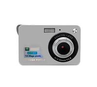 JOJIDE Vlog Camera, Mini fotocamera digitale for la fotografia Registratore fotografico compatto vintage 2.7 Schermo TFT Videocamera portatile DV Selfie Videocamera retrò da 18 MP(16G SD Card,Silver)