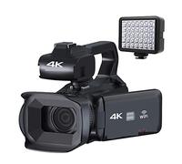 JOJIDE Vlog Camera, Ruota touch screen Fotocamere digitali da 64 MP Videocamera 4K Videocamera streaming professionale Zoom 18X Blogger Vlog Recorder(16G SD Card,With Fill Light)