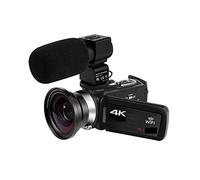 JOJIDE Vlog Camera, Videocamera 4K 48MP Vlogging touch screen con luce di riempimento integrata for fotocamera digitale registratore(Standard,AF1 Mic Lens)