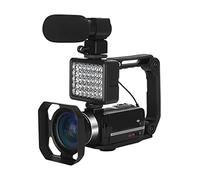JOJIDE Vlog Camera, Videocamera digitale da 48 MP Videocamera digitale for registratore Vlog in streaming Stabilizzatore for webcam time-lapse 4K 18X(128G SD Card,Kit With Lens)