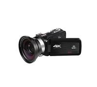 JOJIDE Vlog Camera, Videocamera digitale Full 4K Videocamere Videocamere digitali Live Streaming Fotografia 18X Vlogging Recorder Webcam Ultra HD(64G SD Card,With Lens)