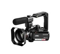JOJIDE Vlog Camera, Videocamera Videocamera 4K Zoom ottico 12X professionale for riprese in streaming live di Blogger(Bundle B)