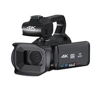 JOJIDE Vlog Camera, Videocamera Vlog digitale 18X Videocamera professionale 4K Stream Webcam Messa a fuoco automatica 64 MP Registratore fotografico Time Lapse(128G SD Card,Standard)