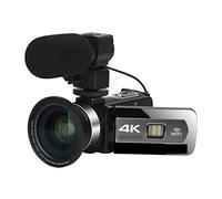 JOJIDE Vlog Camera, Videocamere digitali grandangolari 4K Registrazione in loop al rallentatore Microfono Videocamera Messa a fuoco automatica Streaming Webcam Vlog Kit(No SD Card,Generation 2)