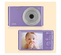 JOJIDE Vlog Camera, Videocamere digitali vintage da 44 MP Registrazione time-lapse Videocamera fotografica 4K Videoregistratore compatto Vlog for regalo for bambini(16G SD Card,Purple)