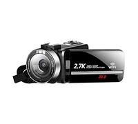 JOJIDE Vlog Camera, Videoregistratore digitale 2.7K Telecamere portatili for uso domestico all'aperto for la fotografia Videocamera Web in streaming Vlog Videcam(128G SD Card,Standard)