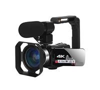 JOJIDE Vlog Camera, Wide Angel Lens 4K Streaming Videocamera con microfono Time Lapse18X Videocamera Vlog 48MP Blogger Fotografia Webcam(128G SD Card)