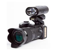 JOJIDE Vlog Camera, Zoom ottico 24X Fotocamere digitali professionali for la fotografia Messa a fuoco automatica 33MP Foto 1080P Videocamera HD 3 Kit obiettivo(32G SD Card,With Flashlight)