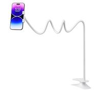 jojnsha 1.2m Flessibile Letto Telefono Supporto Del Basamento Antiscivolo Pad In Silicone Regolabile Angoli di Visione Per Camera Da Letto Dormitorio Ufficio Uso Pieghevole Supporto Del Telefono Per