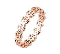 jojnsha Cinque Imperatori Moneta Anelli Uomini Donne Retro Distressed Indici Dita Fatti A Mano In Acciaio Inox Accessori Indici Dito Per Uomo Donna, rose gold, come descritto, come descritto