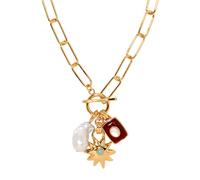 jojnsha Colorful Minimalists Necklace Decoration Per Le Donne Portatili Per Ogni Occasione E Migliorare Eleganti Stili Colorate Colora