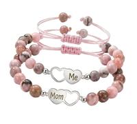 jojnsha Coppia perline commoventi che simboleggiano l ' amore, braccialetti coordinati perfetti per la connessione tra madre e figlia