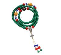 jojnsha Elegante braccialetto unisex con pietre preziose turchesi lunghe 92 cm, accessorio per l'uso quotidiano con pietra naturale, Misura unica, come descritto